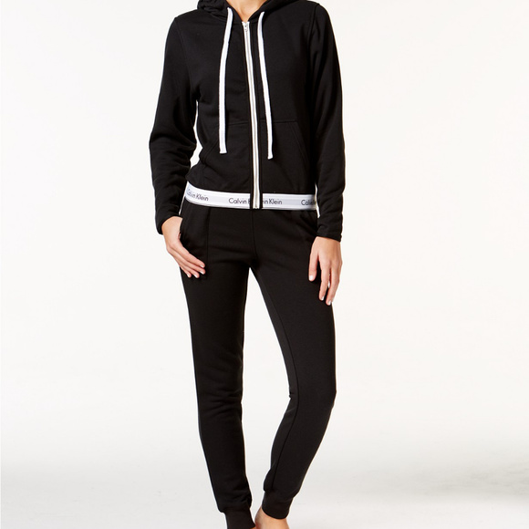 Calvin Klein Jackets & Blazers - Calvin Klein Cotton Stretch Zip Hoodie & Pants XS